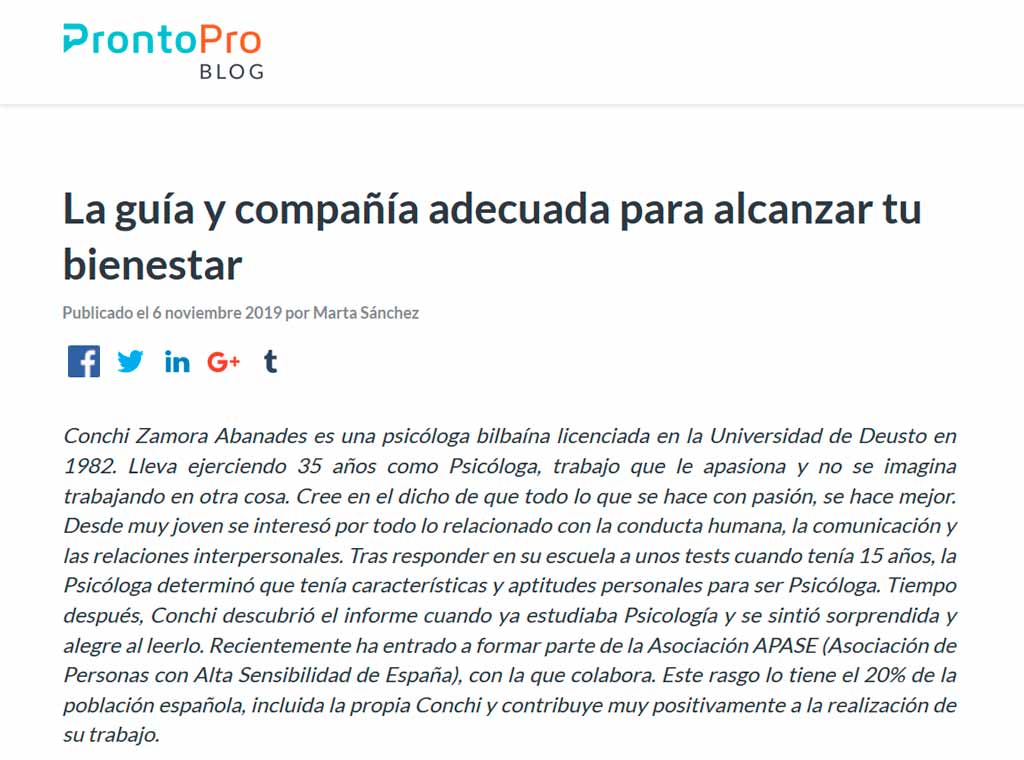 La guía y compañía adecuada para alcanzar tu bienestar